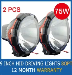 2pcs 9quot 35W 55W 75W Hid Xenon Sürüş Işık Noktası Taşkın Işı SUV ATV Offroad 4WD 4x4 936V 3200LM IP67 H3 Jeep Kamyon Sis LA5592027