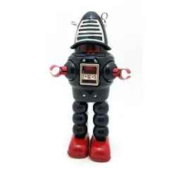 Cartoon WindingupTin Fencing Robots Manual Handcrafts Nostalgic Toys Home Accessories Kid039 Party Birthday Gifts Collect5937785