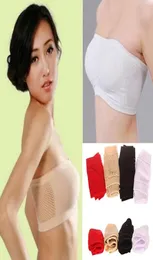 Wholewomen039s Yumuşak Dikişsiz Straplez Top Yelek Nefes alabilen Spor Sütyen Bandeau Boob Tube2590064