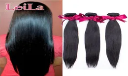 10A Capelli Vergini Brasiliani Capelli Umani Non Trattati Tesse Capelli Remy 3 Bundles Fasci Diritti Di Seta 3 Pzset 95100g42340404382324