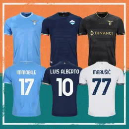 23/24 Lazio Immobile Soccer Jerseys 2023 10th Sergejf。アンダーソン・メイロット・デ・フットシャツルイス・アルベルト・J・カレア・ペドロ・ラザリ・ペドロ・ロマニョーリ・フットボールユニフォーム