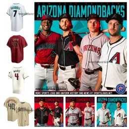 51 Randy Johnson Jersey Corbin Carroll Beisebol Arizonas Ketel Marte Zac Gallen Ahmed Seth Beer Alek Thomas Diamondbacks Kyle Lewis Mark Melancon Evan Longoria