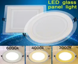 LED Panelu LED Spot 3 Kolor Glass Downlight 6W 9W 12W 18W Lekkie Lekkie