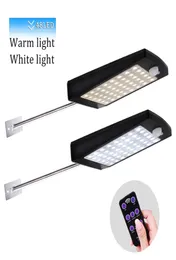 Solar Outdoor Wall Light 48led Pir Motion Sensor 3 أوضاع مصباح حديقة مع التحكم عن بُعد IP65 مصابيح أمان 3191376