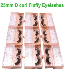 25mmcurl False Eyelash Extension Faux Mink Lashes Long Dramatic Fluffy Thick Lash Handmade Eye Makeup 10 Styles6167765