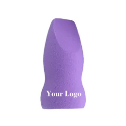 Puff 100 pezzi Logo personalizzato Spugna per trucco cosmetico Spugna per miscelazione Spugna per etichetta privata Strumenti per trucco per frullatore per fondotinta