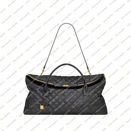 Ladies Fashion Designe Luxury ES Quilting Duffel Bag Travel Bag TOTE Shoulder Bag Handbag Crossbody TOP Mirror Quality 736009 Purse