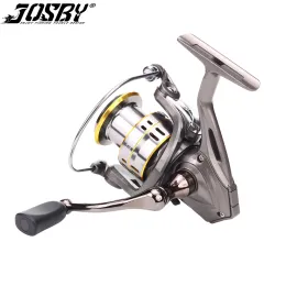 Reels JOSBY Spinning Fishing Reel Metal Spool 8007000 Series Feeder Wheel 5.2:1 Rotating Coils Tackle Carrete Carp Pesca