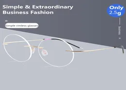 Fashion Sunglasses Frames Round Rimless Eyeglass Frame Optical Women Frameless Clear Lens Metal Big Circle Flexible Eye Glasses Fo5029440