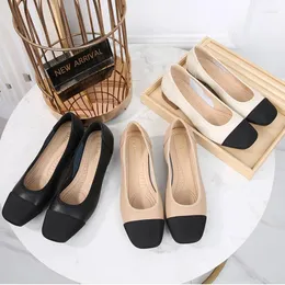 Dress Shoes 2024 Casual Woman Square Toe Fashion Beautiful Black Thick Heels 3cm High Heel Elegant Barefoot Mary Jane Work Female