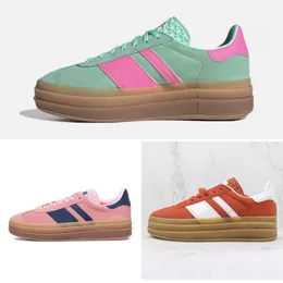 Casual Shoes Gazelle Campus Bold Designer Shoes Women Sneakers Bold Pink Glow Pulse Mint Pink Core Black White Solar Super Pop Pink Almost Yellow Women Sports 630