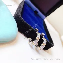 designer jewelry earing brand full diamond cross earrings Fashion designer ladies earrings Girls festival gifts High quality jewelry With box