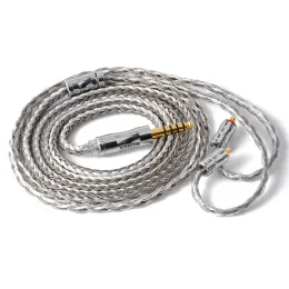 Аксессуары Nicehck C164 16 Core Silver Lated Cable 3.5/2,5/4,4 мм разъем MMCX/2PIN/QDC для TRNV90 KZZSX TFZ QDC NX7MK4 DB3 BL03