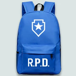 Mochila RPD Raccoon City day pack Jogador bolsa escolar Jogo Impressão mochila Esporte mochila Mochila ao ar livre