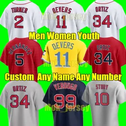 2024 Custom S-4XL 10 Trevor Story Jerseys 34 David Ortiz 41 Chris Sale City Connect 11 Rafael Devers Verdugo J.D. Martinez Red sox Men Women Youth Baseball Jersey