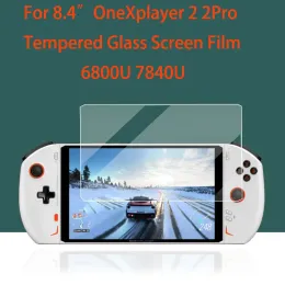 스크린 2/3pcs Onexplayer 2 2Pro 템퍼링 유리 화면 보호기 전체 화면 팜 탑 컴퓨터 6800 7840U 전체 커버 엣지 보호 필름