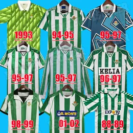 soccer Jerseys Retro REAL 88 89 94 95 96 97 98 02 03 04 classic vintage long sleeve football shirts ALFONSO BETIS JOAQUIN DENILSON 1993 1994 1995 1996 1997 1998 2002