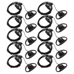 Fones de ouvido 10x 2 pinos avançado forma d clipear ptt fone de ouvido microfone para motorola rádios de 2 vias gp88s gp300 gp68 gp2000 gp88