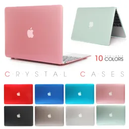 حقيبة الظهر Crystal Laptop Case لـ Apple Macbook Mac Book Air Pro Retina 11 12 13 15 15.4 13.3 بوصة مع غطاء قشرة الأكمام اللمس