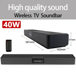 Speakers 40w Home Theater Soundbar Big Power Multifunctional Bluetooth Speaker Music Center Subwoofer Led Display for Tv Pc Computer Fm