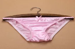 Hela kvalitet Pure Silk Panties Women 100 Mulberry Silk Briefs Lowwaist Lingerie T Thongs Underwear M L XL4463641