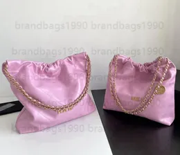 9A Kapitone 22 Bag Zincir Çanta Buzağı Yüksek Ayrıntılar Orijinal Deri Büyük Çanta Gerçek Fotoğraflar Kova Çantası Klasik Moda Tote Lüks Çantalar