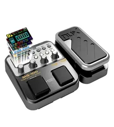 MG100 Professional Multieffects Pedal Processor för gitarrbasfiol 40S Record 55 Effect Mode 10 Sound Di Box Electric Guitar7439382
