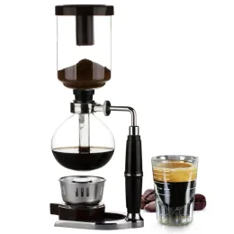 Tools Japanese Style Siphon Coffee Maker Tea Siphon Pot Vacuum Coffeemaker Glass Type Coffee Machine Filter 3cups Household Pot