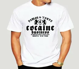 シャツKokain Pablo Escobar Tony Montana El Chapo Pot Cotton Men Men Fashion Tシャツラウンドネック