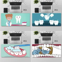 Almofadas dos desenhos animados dentista dente personalizado mousepads computador portátil anime mouse tapete de mesa pc portátil borracha atacado