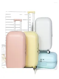 Suitcases Luggage Lever Push Female Universal Wheel Travel Boarding Case Small Fresh Korean Version