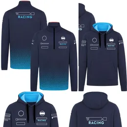 2024 F1 Racing Hoodie Driver 1/4 Zip Midlayer Formel 1 Team Zip Neck Herren Pullover Sweatshirt Fans Lässiger Übergroßer Hoodie Unisex