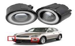 for Infiniti EX35 35L V6 20082012 fog light pcs Front Bumper Lamp Styling Angel Eye LED Lens 12v H114386995