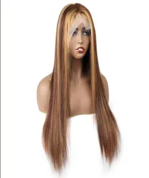 Meetu destaque ombre cor transparente 131 frontal perucas de cabelo humano peruca dianteira do laço onda do corpo em linha reta brasileiro para mulher todos age74796302