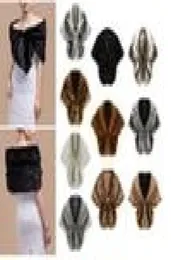 2019 Ucuz Gelin Şal Pelerin Sahte Sahte Fur Glamour Düğün Ceketleri Sıcak Satış Kapak Pelerin Çalışma Bolero7271395