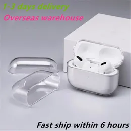 Stock Stock for Apple Airpods Pro 2nd USB C Generation AirPod 3 Akcesoria słuchawkowe Solid TPU Silikonowe osłony słuchawki bezprzewodowe obudowa odporna na wstrząsy