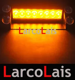 Larcolais 8 LED High Power Strobe Lights Fireman Flashing Emergency Warning Fire Car Truck Motor Light4289213