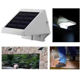 2016 New Energy Saving Waterproof Solar Powered 계단 울타리 정원 보안 램프 야외 4LED 가벼운 화이트 워크 무기 White4429064