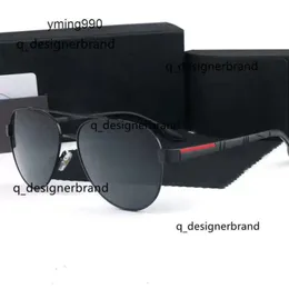 Luksusowe designerskie okulary Sun Praddas Okulary przeciwsłoneczne dla mężczyzn pada gole letnie odcienie spolaryzowane prd czarne vintage ponadwymiarowe szklanki polaroidowe kobiety owalne samca su 5hfp