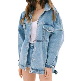 Kadın Ceketleri Toptan- Temel Paltolar Denim Coats Jaqueta Jeans Feminina Jean Ceketleri Plus 240301