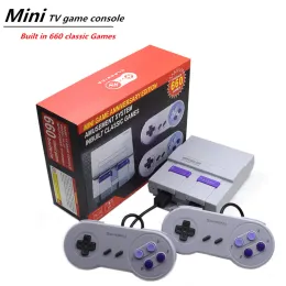 لوحات التحكم في ألعاب الفيديو MINI TV VIDEO تم تصميمها في 660 لعبة ألعاب كلاسيكية ألعاب Console 8 Bit مع GamePads Duale Palntsc