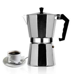 Ferramentas HOODAKANGStovetop Moka Coffee Maker, Italian Espresso, Expresso Percolator, Cafe Coffee Pot, 1, 2, 3, 6, 9, 12, 14Cup