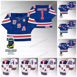 USA 2024 IIHF World Junior Champions Jerseys Trey Augustine Rutger McGroarty Gavin Brindley Will Smith Sam Rinzel Ryan Leonard Gauthier Lane Hutson