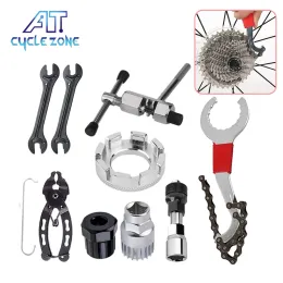 Verktyg MTB Cykelreparationsverktyg Set Chain Breaker Crank Wheel Extractor Tools For Bike Road Outdoor Bicycle Multitool Puller Wrencher Tool