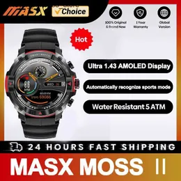 Inne zegarki Masx Moss II Inteligentny 1,43-calowy Display AMOLED Phone High Fidelity Phone zapewnia trwałość oceny wojskowej dla mężczyzn Q240301