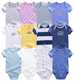Unie born Rompers Clothing 7PcsLot Infant Jumpsuits 100Cotton Children Roupa De GirlsBoys Baby Clothes 2206025247866