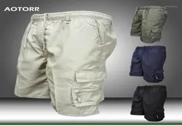 Summer Men039s Pocket Cargo Casual Shorts Men Loose Army Short Pants Outdoor Man Tactical Gym Shorts Elastic Waist Trunks 2020 3814182