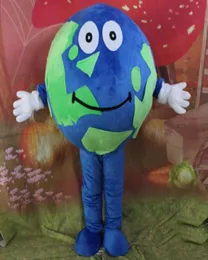 2019 desconto fábrica verde azul mundo terra traje da mascote para adulto usar5236732