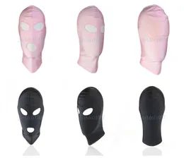 Bondage Reenactment Role Play Costume Full head Face cover Headgear Mask Hood Blindfold BDSM Sex Games Toy R658068744