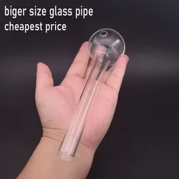 Super Big Hookah Pipe Large 8 Inch Long 50 Fuel Ball Thick Glass Oil Burner Pipe Dab Rig Tobacco Spoon Pipe Hand Smoking Accessories Cheapest Price